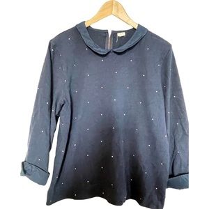 J Crew Peter Pan collar blouse